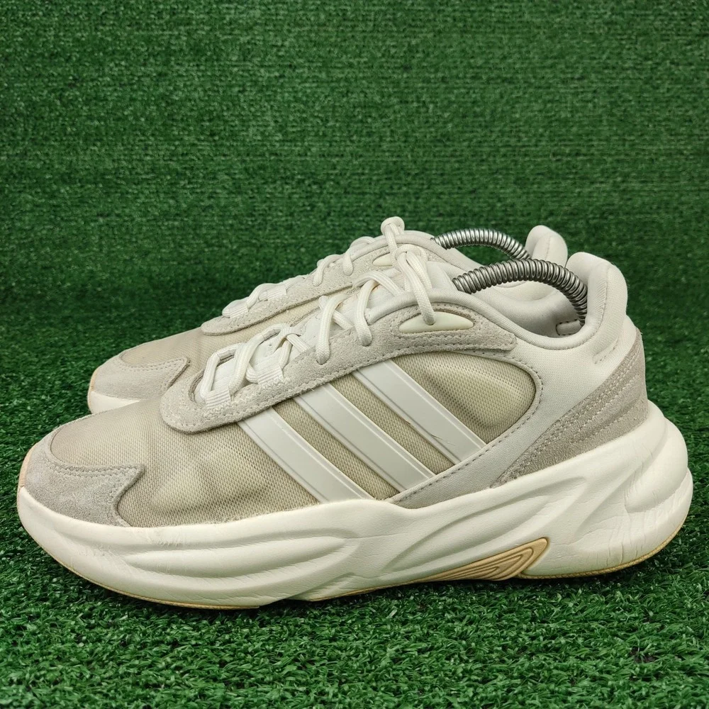 Adidas Sneakers Mens 7.5 Beige Ozelle GX1727 Running‎ Shoes Chunky Mesh Suede